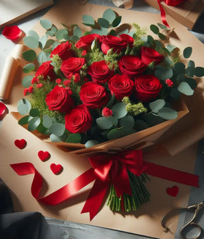 Bouquet of 15 red roses, special gift packaged, Surprise your loved one with this beautiful bouquet of 15 red roses, delivery flowers and roses in Miami, Doral Roses
