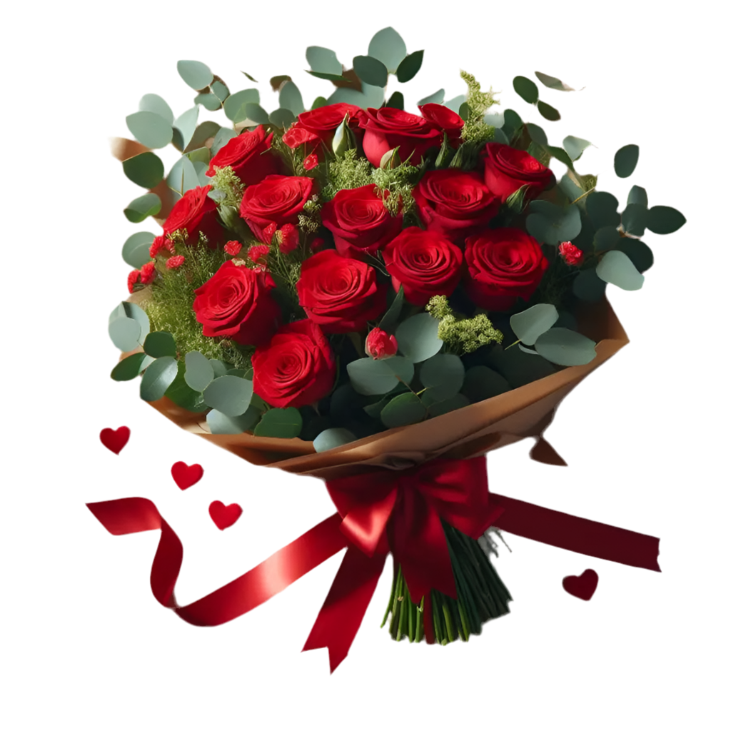 Bouquet of 15 Red Roses, Special Gift Packaged – Doral Roses Miami