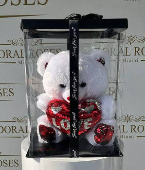 Bear Teddy In Box Gift Online With Red Heart
