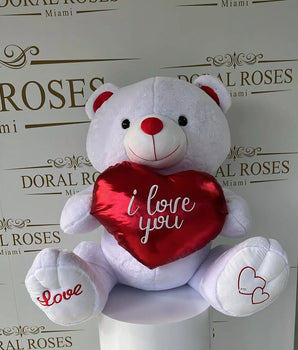 Big Bear Teddy Gift Online With Red Heart