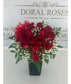 Roses Love: rosas rojas diseño corazón I Love, rosas rojas de la mejor selección, decora los espacios en casa, doral roses Miami