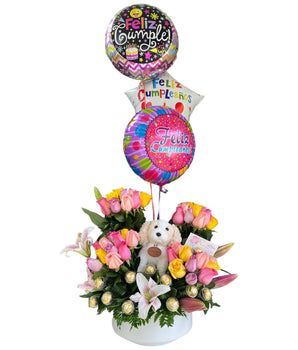 Celebrate your loved one's special day with our Special Birthday Present! Don't miss out on making their birthday extra special. Order now! Doral Roses Miami
