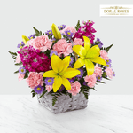 Brillante y Luminoso, Regalo de Flores para el día de la madre, Arreglo de flores, envía flores por Doral Roses Miami