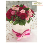 Jardín de Rosas Redondo, Regalo de Flores para el día de la madre, Arreglo de flores, envía flores por Doral Roses Miami