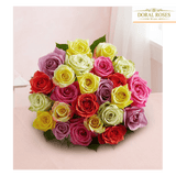 Dos docenas de rosas variadas para el día de la madre, Regalo de Flores para el día de la madre, Arreglo de flores, envía flores por Doral Roses Miami